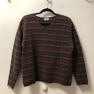 VTG Chunky Multicolor 90s Grandpa-style Sweater